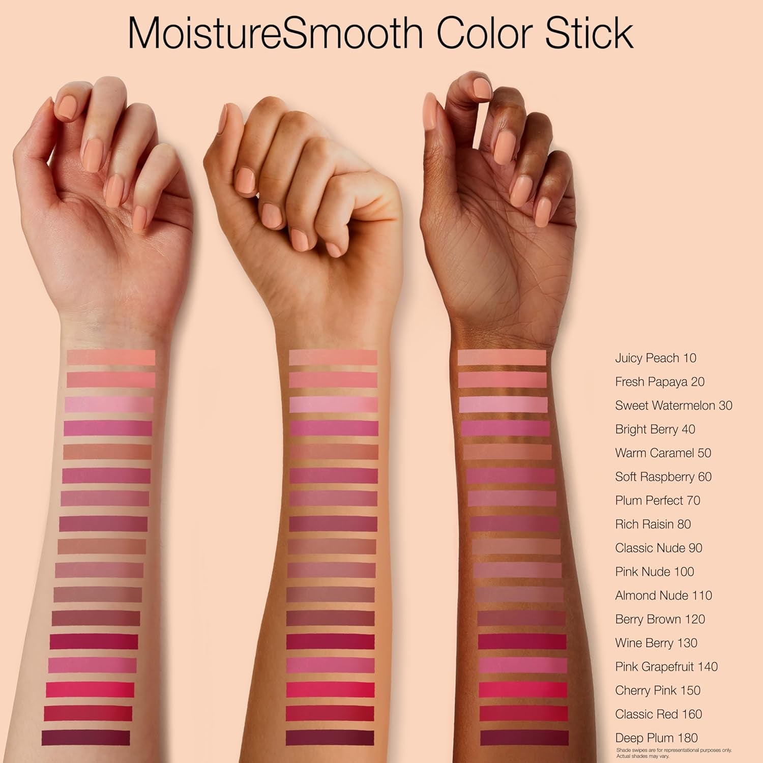 Neutrogena Moisture Smooth Color Stick for Lips - Hydrating Lipstick with Balm-Like Formula, Enriched with Shea Butter and Fruit Extracts, 120 Berry Brown, 0.11 Oz (Single Pack)