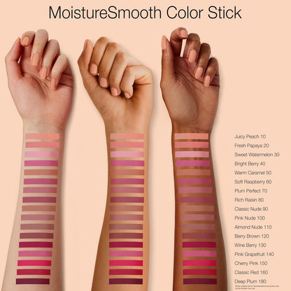 Neutrogena Moisture Smooth Color Stick for Lips - Hydrating Lipstick with Balm-Like Formula, Enriched with Shea Butter and Fruit Extracts, 120 Berry Brown, 0.11 Oz (Single Pack)